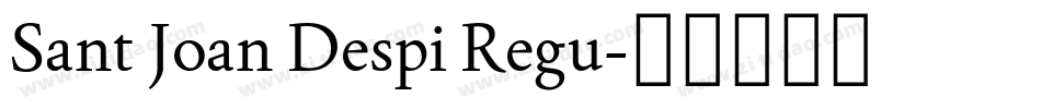 Sant Joan Despi Regu字体转换